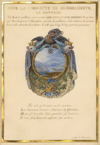 Escudo con paisaje de Jacques Bailly