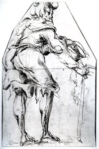Mendigo con sombrero y bastón de Jacques Bellange