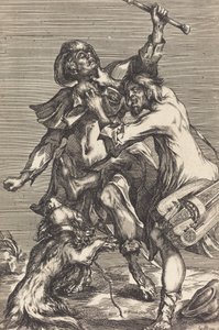 Mendigos peleando de Jacques Bellange
