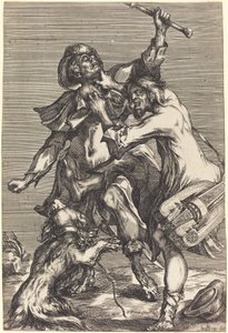 Mendigos peleando de Jacques Bellange