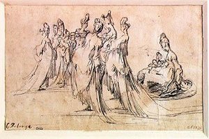 Grupo de mujeres de Jacques Bellange