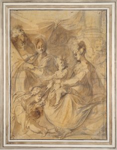 Sagrada familia con Santa Ana y María Magdalena de Jacques Bellange