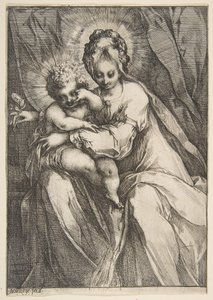 Madonna con una rosa, 1595-1616 de Jacques Bellange