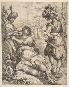 Figuras militares fuera de una ciudad, 1595-1616 de Jacques Bellange