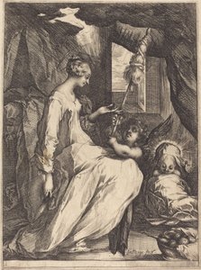 La Virgen Hilando de Jacques Bellange
