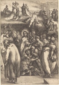 La resurrección de Lázaro de Jacques Bellange