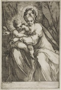 La Virgen y el Niño con una rosa de Jacques Bellange