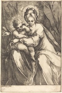 La Virgen y el Niño con una rosa de Jacques Bellange