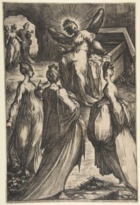Las tres Marías en el sepulcro de Jacques Bellange