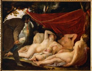 Venus y las Gracias sorprendidas por un mortal ... de Jacques Blanchard