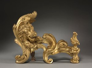 Par de morillos Chenets, 1752 de Jacques Caffieri