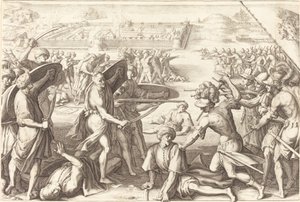Asalto a los fuertes exteriores de Bone de Jacques Callot