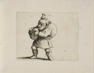 Tocador de Gaita, de Varie Figure Gobbi de Jacques Callot