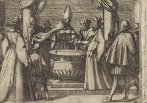 Bautismo del príncipe de España [verso] de Jacques Callot
