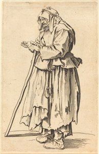 Mendiga Recibiendo Caridad de Jacques Callot