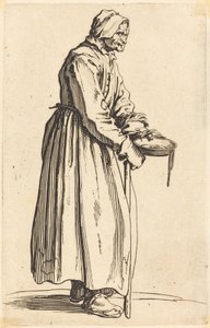 Mendiga con sartén de Jacques Callot
