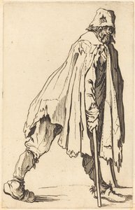 Mendigo con muletas y gorra de Jacques Callot