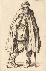 Mendigo con Muletas y Saco de Jacques Callot