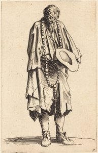 Mendigo con rosario de Jacques Callot