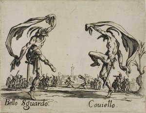 Bello Sguardo - Coviello, placa 18 de Balli di Sfessania de Jacques Callot