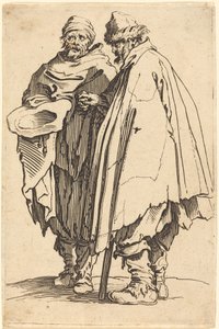 Mendigo Ciego y Compañero de Jacques Callot