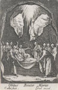 Entierro de la Virgen, n. 12 de La vida de la Virgen
