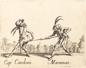 Cap. Cardoni y Maramao, c. 1622 de Jacques Callot