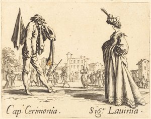 Cap. Cerimonia y Siga. Lavinia, c. 1622 de Jacques Callot
