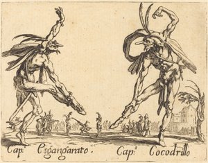 Cap. Esgangarato y Cap. Cocodrillo de Jacques Callot