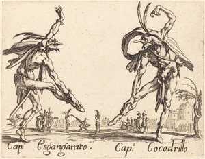 Capitán Esgangarato y Capitán Cocodrillo de Jacques Callot