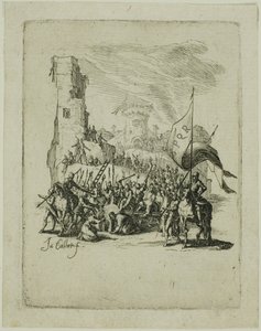 Cristo cargando la cruz, de La Pequeña Pasión de Jacques Callot