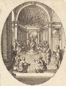 Cristo entre los doctores de Jacques Callot