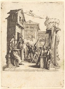 Cristo ante Caifás, c. 1624-1625 de Jacques Callot