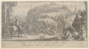 Cristo carga con la cruz de Jacques Callot