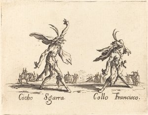 Cicho Sgarra y Collo Francisco de Jacques Callot