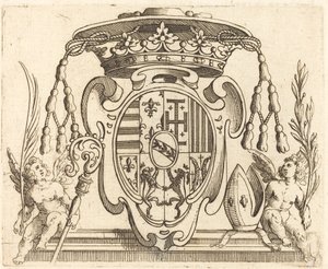 Escudo de armas de Nicolás Francisco de Lorena de Jacques Callot