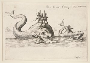 ¿Lucha? la Barrière, Entrada de MM. de Varncourt, Tyllon y Marimont de Jacques Callot