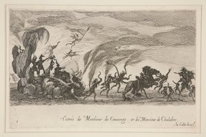 ¿Lucha? el Barri?re, Entrada de Monsieur de Couvonge y Monsieur de Chalabre