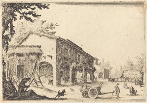 Patio de una Granja de Jacques Callot