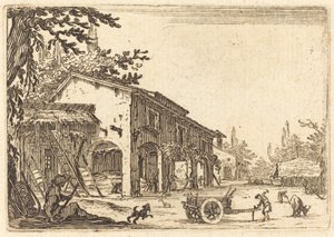 Patio de una granja de Jacques Callot