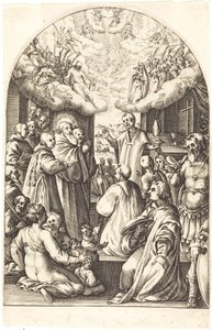 Muerte de San Benito de Jacques Callot
