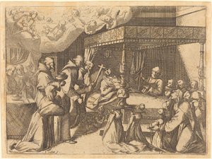 La muerte de la reina de Jacques Callot