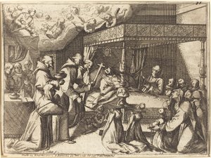 La muerte de la reina de Jacques Callot
