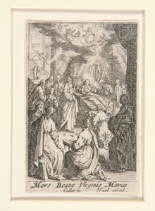 Muerte de la Virgen, n. 11 de La vida de la Virgen de Jacques Callot