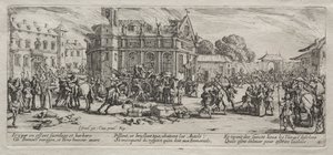 Devastación de un monasterio de Jacques Callot