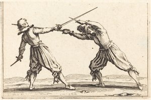 Duelo con espadas y dagas de Jacques Callot