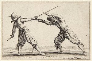 Duelo con espadas y dagas de Jacques Callot