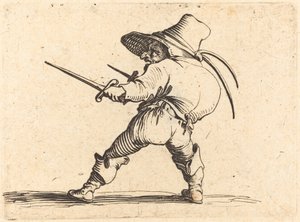 Duelista con espada y daga de Jacques Callot