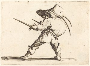 Duelista con espada y daga de Jacques Callot