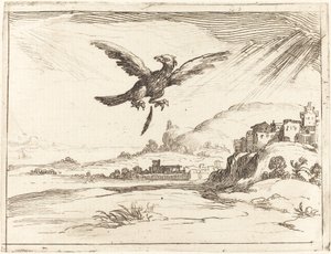 Águila perdiendo una pluma vieja, 1628 de Jacques Callot